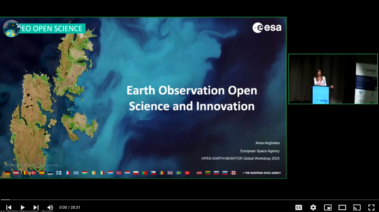 Anca Anghelea: Earth Observation Open Science and Innovation