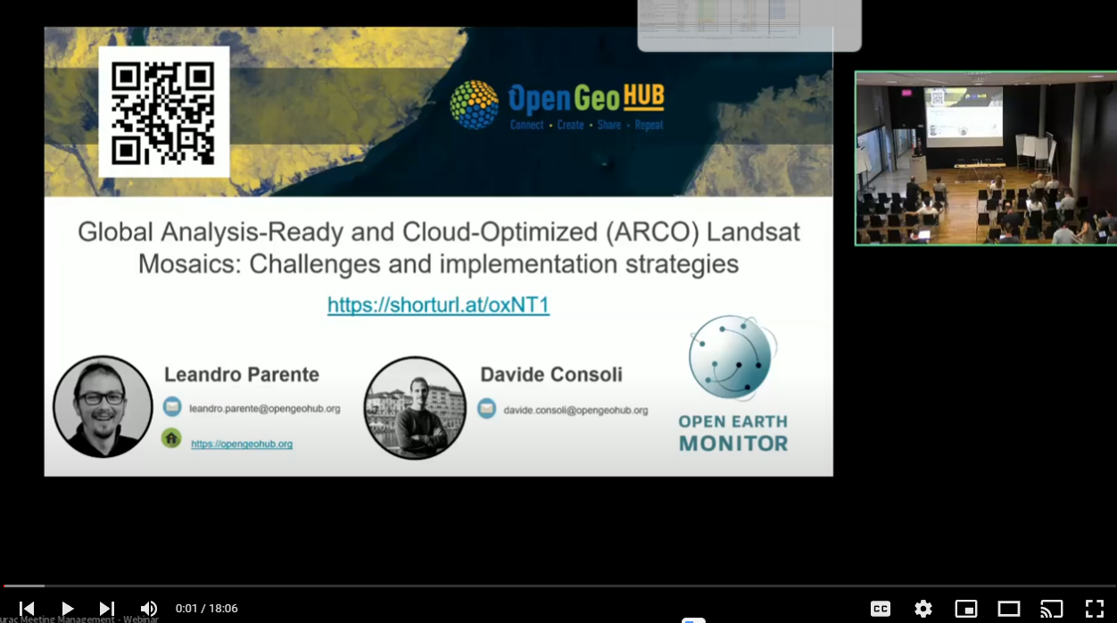 Leandro Leal Parente: Global Analysis Ready and Cloud Optimized ARCO Landsat Mosaics