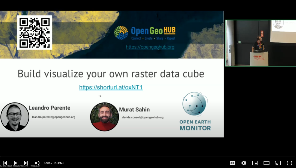 Leandro Parente / Murat Sahin: Build and visualize your own raster data cube