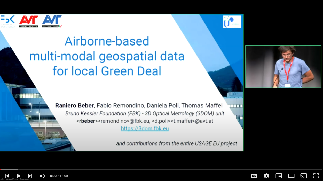 Raniero Beber: Airborne based multi modal geospatial data for local Green Deal