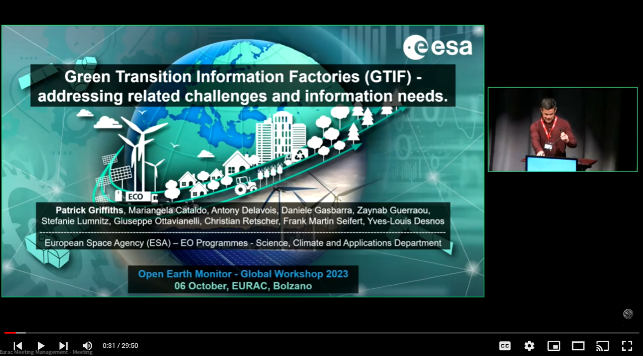 Patrick Griffiths: The ESA Green Transition Information Factories