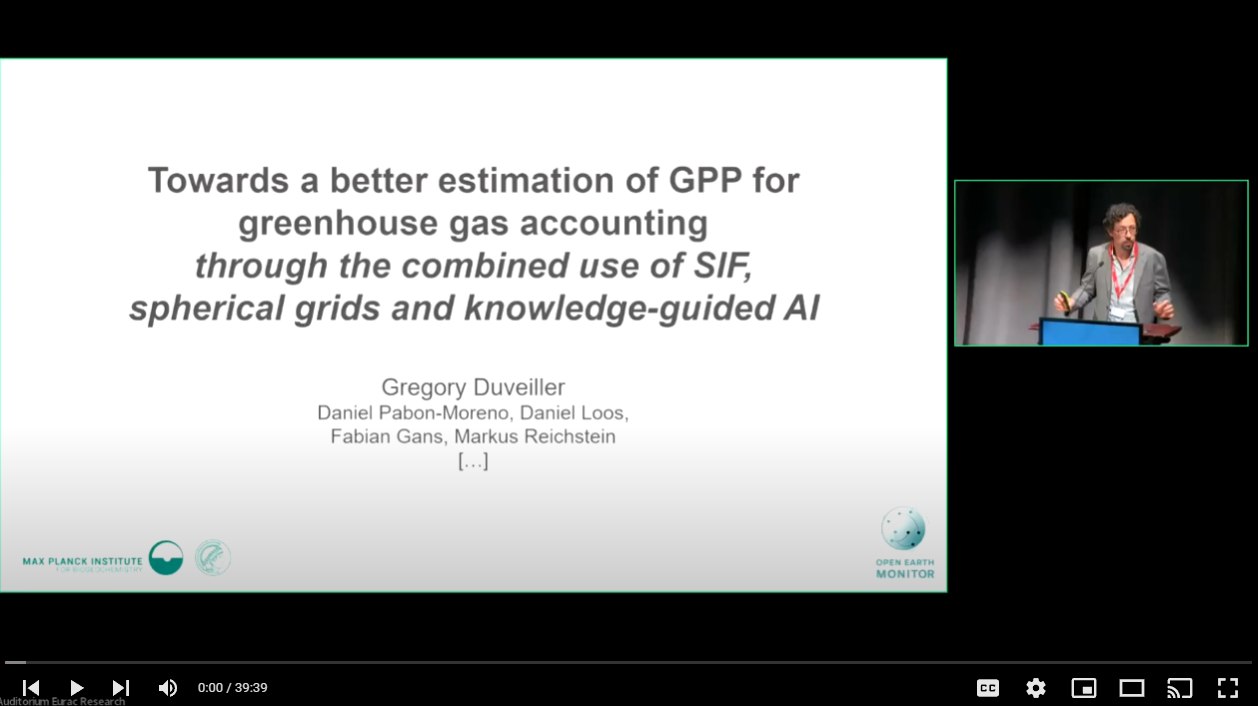 Gregory Duveiller: Towards a better estimation of GPP for greenhouse gas accounting
