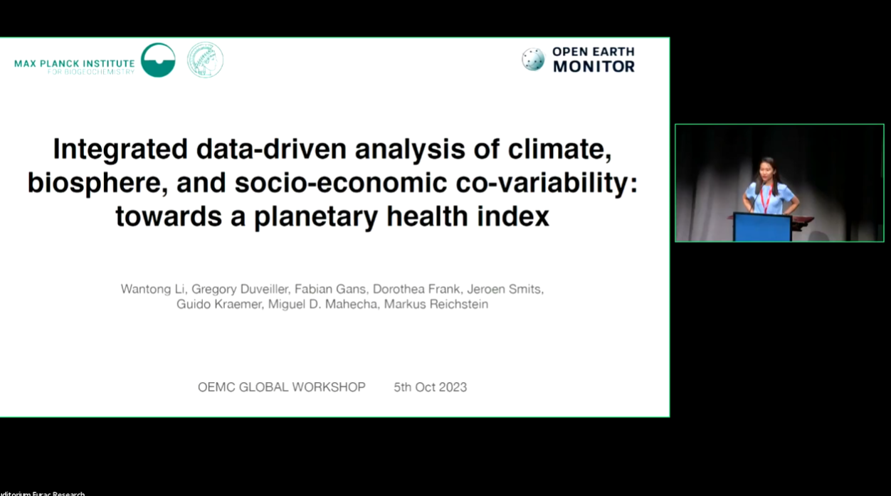 Wantong Li: Integrated data-driven analysis of climate, biosphere and socio-economic co-variability